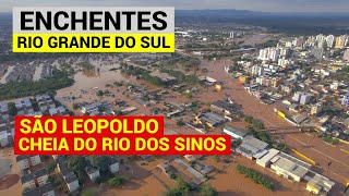 ENCHENTE  SÃO LEOPOLDO  RIO GRANDE DO SUL Imagens Aéreas Drone 050524 [upl. by Sarita835]