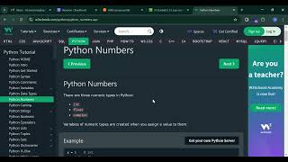 Python Numbers [upl. by Niroc]