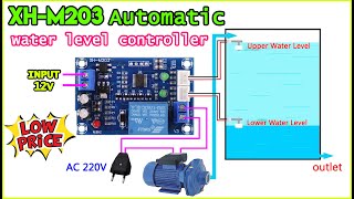 XHM203 Full Automatic Water Level Controller Pump Switch Module AcDc 12V Relay Sensors [upl. by Aiel229]