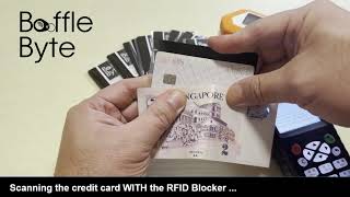 Product Demo RFID Blocking Card for Wallet  Card Holder [upl. by Rafaello751]