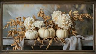 Fall pumpkins  screensaver  pumpkin paintings  autumn art for Frame TV  Smart TV background [upl. by Eggleston]