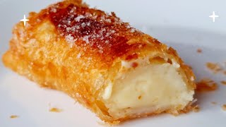 EL POSTRE MÁS RICO Y FÁCIL EN MINUTOS TERESITAS DE CREMA INCREÍBLES🤤 [upl. by Ahsa]