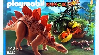 Playmobil Dinos Stegosaurus Dinosaur 5232 Toy unboxing Jurassic Dinosaur [upl. by Assirac907]