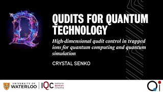 Highdimensional qudit control in trapped ions for quantum computing and quantum simulation [upl. by Gorlin]