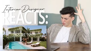 INTERIOR DESIGNER REACTS TO WE BUILT OUR DREAM BALI VILLA  HOUSE TOUR [upl. by Stalker]