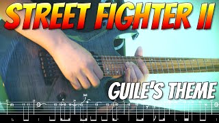 Street Fighter II  Guiles Theme  Metal Guitar Cover  Tab [upl. by Suirauqram]