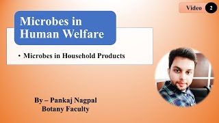 Botany For NEET II Microbes in Human Welfare Microbes in Household Products [upl. by Camarata161]