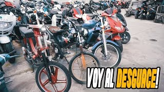 Voy al desguace a por piezas para la moto  JGP CREW [upl. by Tadashi676]