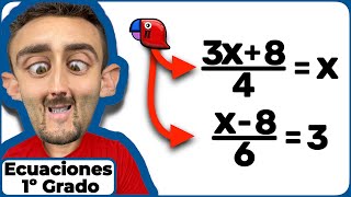✅👉 RESOLVERDESPEJAR ECUACIONES con FRACCIONES de PRIMER GRADO con una INCÓGNITA FÁCIL R1920 [upl. by Almap]