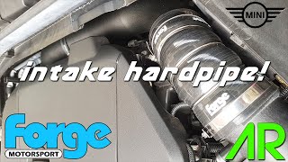 FORGE MOTORSPORT HIGH FLOW INTAKE HARDPIPE INSTALL  MINI JCW F56 [upl. by Horan238]