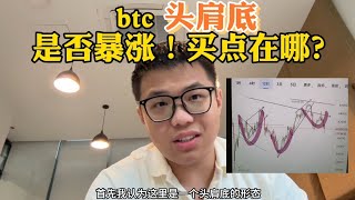 BTC头肩底看涨形态！！是否暴涨？买点在哪？！！ 区块链 加密货币 web3 以太坊 币安 btc eth 加密貨幣 比特幣 比特币交易所 [upl. by Towrey]