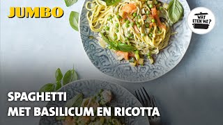 Wat eten we Pasta met basilicumsaus en zalm [upl. by Aysab815]