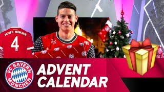 Pantomime w James Rodríguez  FC Bayern Xmas Advent Calendar 4 [upl. by Ailem]