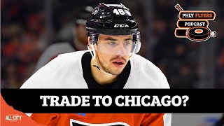 Could Flyers trade Morgan Frost to Chicago Blackhawks  PHLY Flyers Podcast [upl. by Tomlinson]