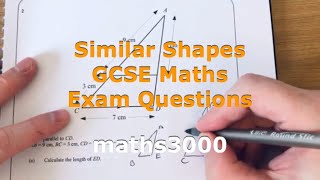 Similar Shapes GCSE Maths Exam Questions Enlargements Scale Factors [upl. by Pliam]