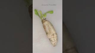 radish cutting show🌱13 shortvideo satisfying Around FoodBD reels food fruit amazing radish [upl. by Feune]