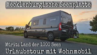 Mecklenburgische Seenplatte 1  Tour mit Kastenwagen  Clever Celebration  Wohnmobil [upl. by Sou]