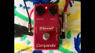 Maxon Compander CompressorSustainer Pedal [upl. by Jasisa]