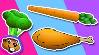 Learn Vegetables and Meats Clip  English Preschool Education [upl. by Kcirdde766]