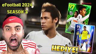 YENÄ° EFOOTBALL 2024 3SEZON Ã‡IKTI ðŸ˜± KONAMÄ° DEN HERKESE 100 SANTOS NEYMAR VE RONALDO HEDÄ°YE [upl. by Pittman]