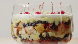 How to Make English Trifle  Dessert Recipes  Allrecipescom [upl. by Lemhar]