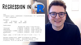 Wie interpretiert man lineare Regression in R 🔎 [upl. by Oniuqa187]