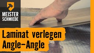 Laminat verlegen AngleAngle  HORNBACH Meisterschmiede [upl. by Seigel868]