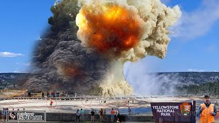 Horrible Today Live Footage Three New Eruption Yellowstone Hydrothermal Threatens Millions of Lives [upl. by Filomena]