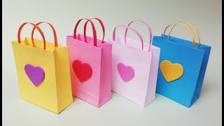 Como hacer bolsas de papel para regalo Muy facil [upl. by Bevin]