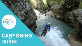 Canyoning Sušec Slovenia  Bovec Rafting Team [upl. by Primo485]