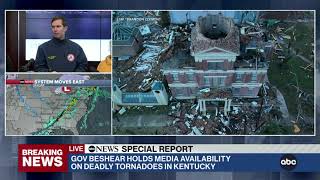 Kentucky governor gives updates on deadly tornado  ABC News [upl. by Neuburger]