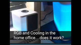 Cooling and fancy RGB in one  Evapolar EvaLIGHT plus review does it help the home office heat [upl. by Dohsar]