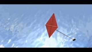 Blender 3DAnimationKite in the Wind [upl. by Dyl578]