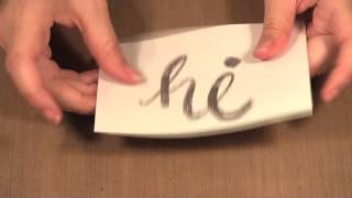 How to Emboss your Handwriting [upl. by Carolann631]