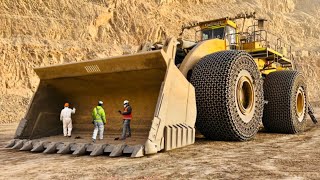 Letourneau L2350 Largest Wheel Loader in Chile Mining [upl. by Anauqaj]