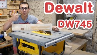 DEWALT DW745 tips  faire des tenons  how to make tenons  blade modification [upl. by Kissel]