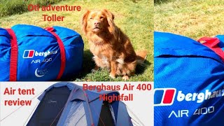 Review of Berghaus Air 400 Nightfall tent with comparison to 7yr old Airgo Horizon 4  part 1 [upl. by Annawit]