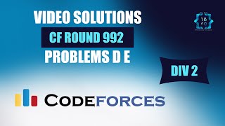 Codeforces Round 992 Div 2  D amp E  DIV 2  Video Solutions  Bit To Byte  Aaryan Saraswat [upl. by Hepzi]