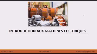 Introduction aux machines électriques [upl. by Ailegra]