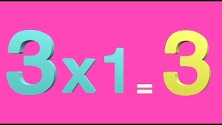 Learn Multiplication Table of Three 3 x 1  3  3 Times Tables Song for Kids [upl. by Gemini]