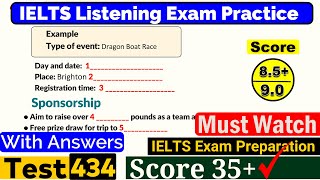 IELTS Listening Practice Test 2024 with Answers Real Exam  434 [upl. by Olympie]