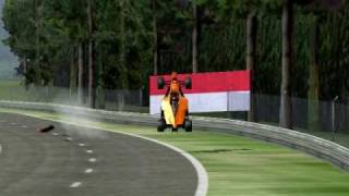 F1 2002 Big Crash Arrows in spa Francorchamps [upl. by Eidnil833]