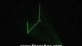 Stinger Green Laser Light from Stage Ape Lighting [upl. by Ybbob]