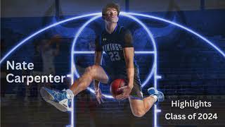 Nate Carpenter Highlights Senior Year 202324 [upl. by Attelrahs]