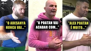 Glover Teixeira Ngannou Blachowicz e Strickland FAZEM SUAS PREVISÕES para Alex Poatan x Adesanya 4 [upl. by Nangem]