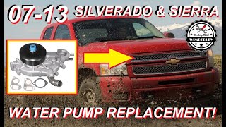 How to Replace the Water Pump on a 53L 20072014 Chevy Silverado GMC Sierra Yukon Suburban Tahoe [upl. by Ayek]