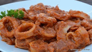 La Mejor Receta de Calamares en Salsa [upl. by Colner5]