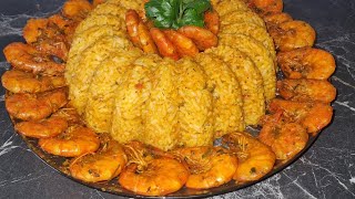 Riz aux crevettes 🍤 أرز بالجمري 🍤 [upl. by Rimhsak]