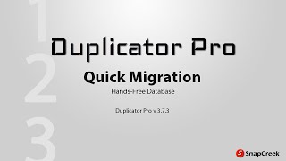 Duplicator  Quick Overwrite Migration [upl. by Taub]