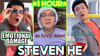 1 HOUR Steven He Emotional Damage Tiktok Funny Videos  Best tik tok of StevenHe 2024 [upl. by Lupien533]